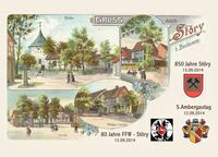 Alte Postkarte aus St&ouml;ry